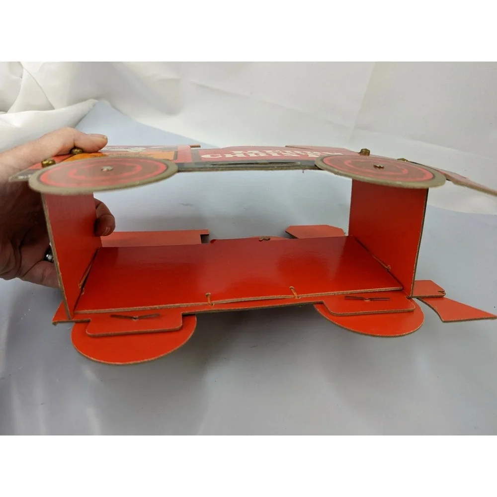 Merry‎ Christmas Train Cardboard Table Decoration 7 Inch Tall